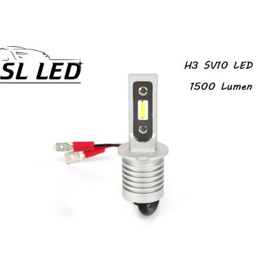 Комплект Led ламп серии SV10,  цоколь  H3 (PK22Ss)  13W-CSP led 6000K
