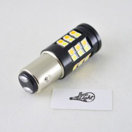 Светодиодная автомобильная лампа SLP LED с цоколем 1157(P21/5W)(BAY15D) 42 3030 led жёлтый/белый