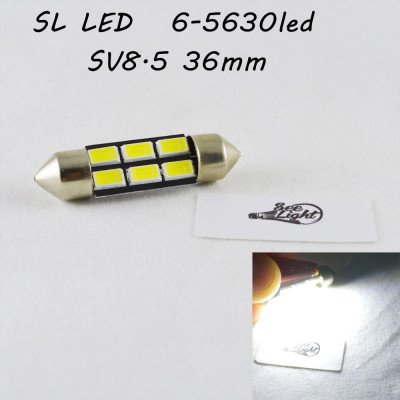 Світлодіодна лампа SLS LED цоколь SV8,5(C5W) 36mm 6-5630 Білий Світлодіодна лампа SLS LED цоколь SV8,5(C5W) 36mm 6-5630 Білий
